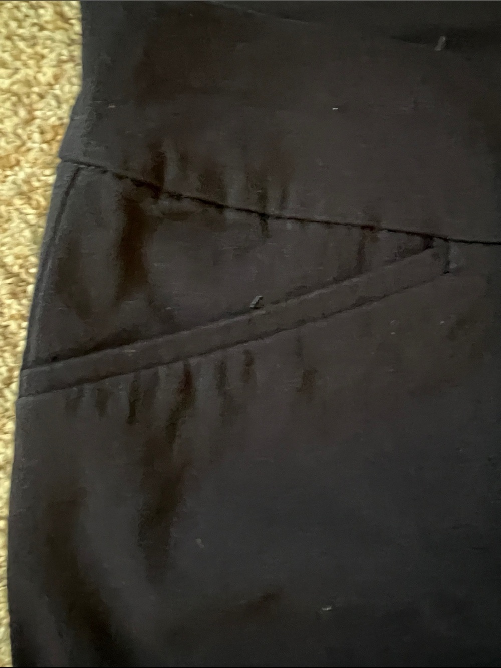 Talbots Navy Petite Dress Pants, 4 way stretch, 14P - Picture 4 of 5